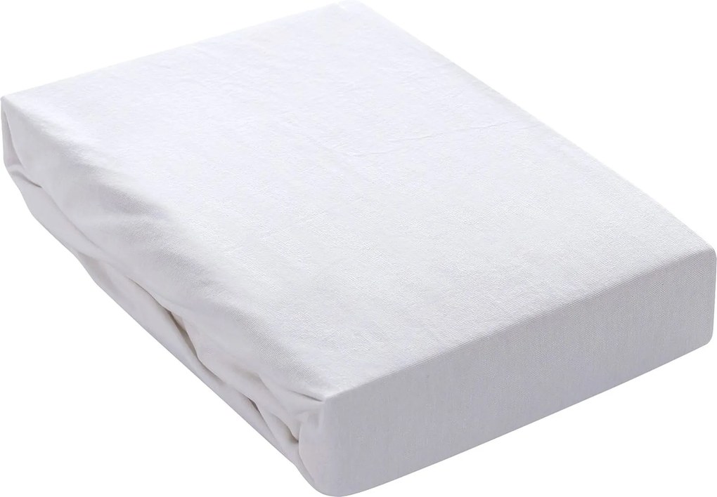 Prześcieradło jersey z gumką Jerry 90x200cm white