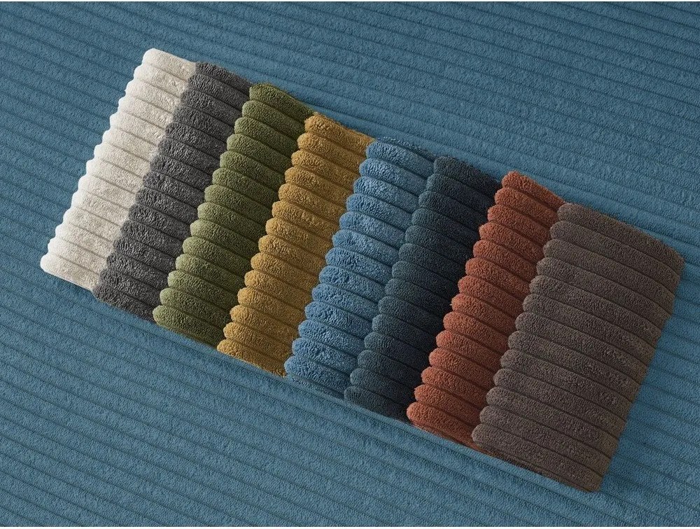 Niebieska sztruksowa sofa 242 cm Giorgia – Bobochic Paris