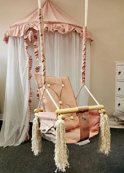 Różowa huśtawka dla dziewczynki C6-H91