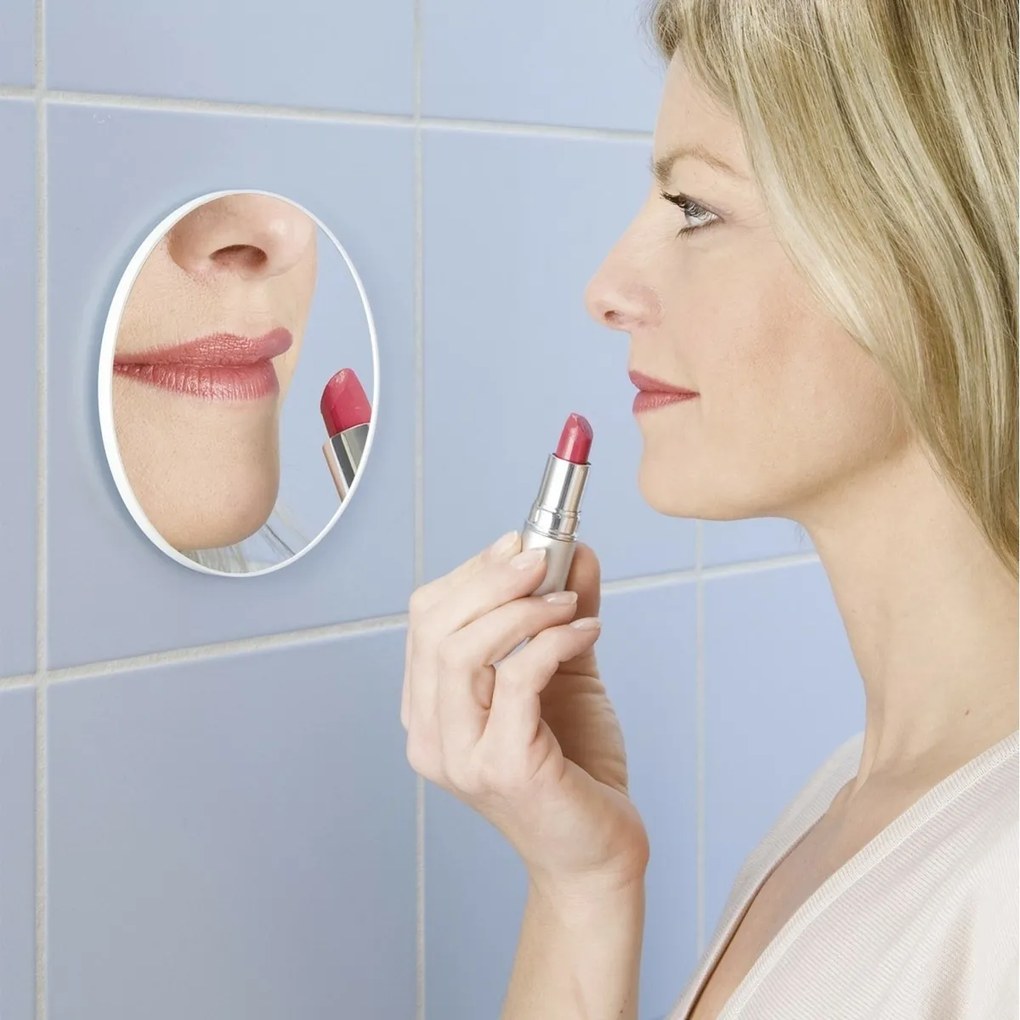 Wenko Samoprzylepne lusterko kosmetyczne 3x powiększenie, śr. 12 cm