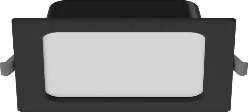 Mexen LDRR panel sufitowy downlight LED wpuszczany 14 x 14 cm, 9W, Neutralna - 4000K, 720 lm, czarny - L211-014-0940-70