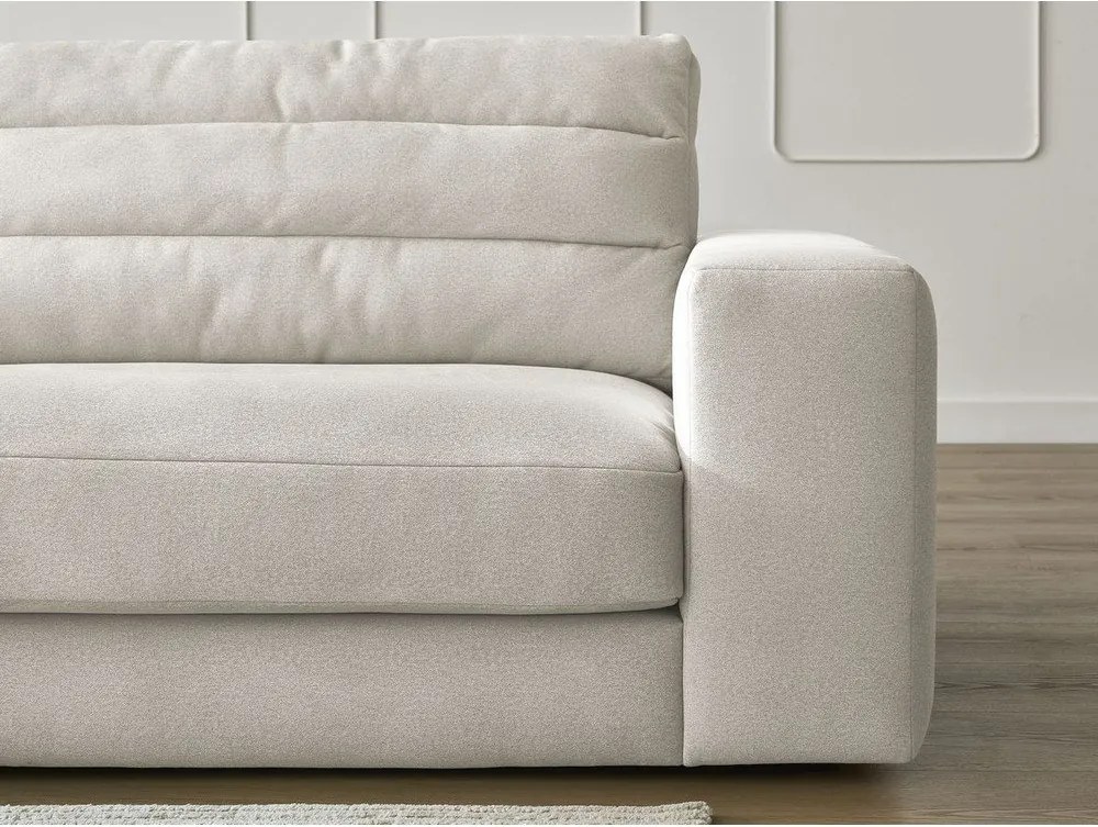 Beżowy aksamitny narożnik (lewostronny/z szezlongiem) Sierra – Bobochic Paris