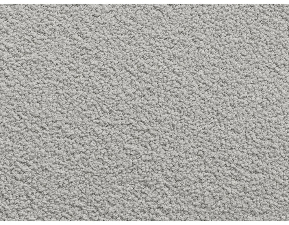 Jasnoszary narożnik z materiału bouclé (prawostronny/z szezlongiem) Leonore – Bobochic Paris