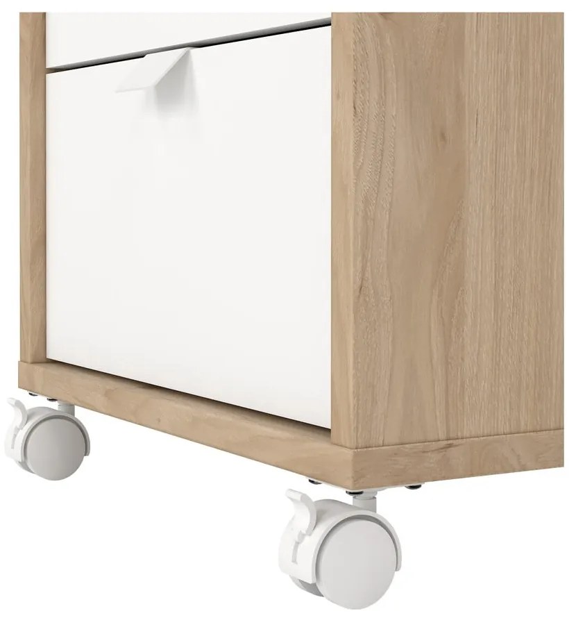 Biało-naturalna szafka w dekorze dębu 41x61 cm Sign – Tvilum