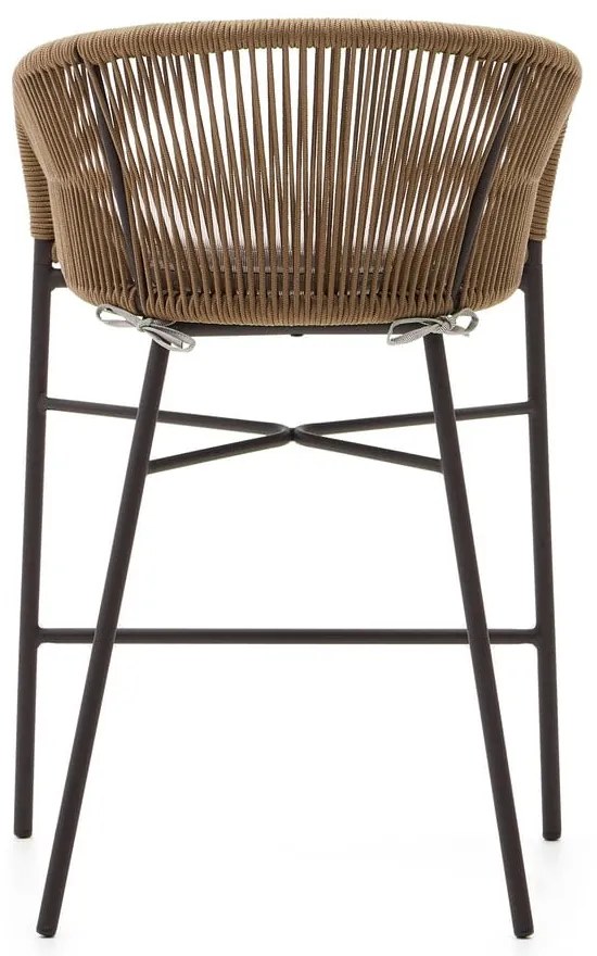 Beżowy metalowy/tapicerowany hoker ogrodowy Yanet – Kave Home