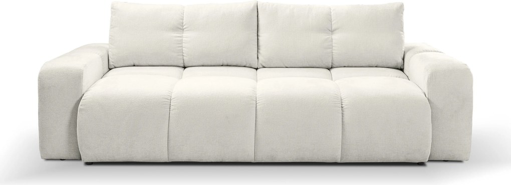 Masseno Sofa DUCA z funkcją spania i pojemnikiem na pościel, Rozkładana sofa - Beżowy, PERFECT HARMONY 02