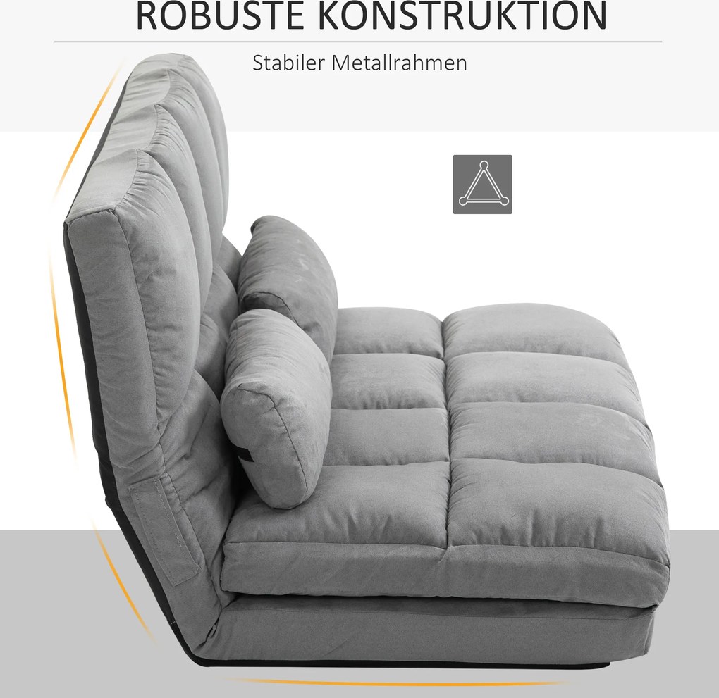 HOMCOM krzesło podłogowe 2 w 1