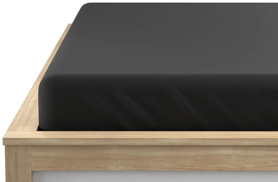 PrzytulneMieszkanie.pl Prześcieradło jersey czarne 180 x 200 cm