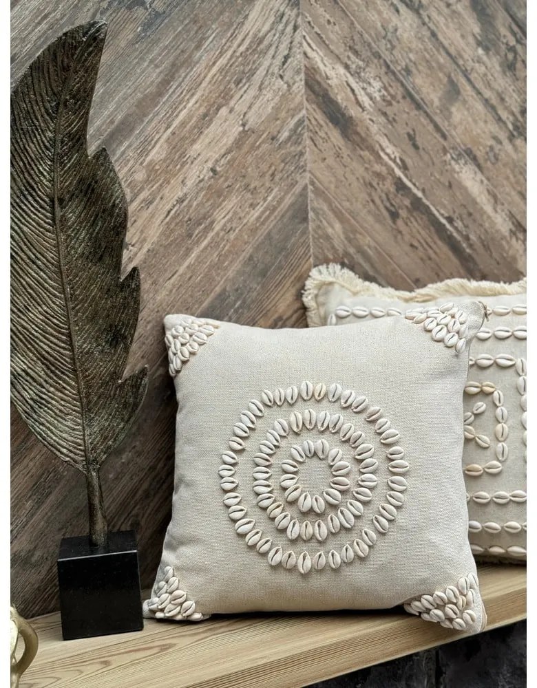 Bawełniana poszewka na poduszkę 43x43 cm Seashells – Mioli Decor