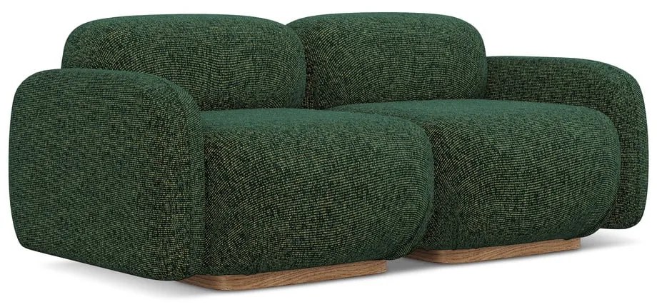 Ciemnozielona sofa modułowa 190 cm Ailani – Makamii