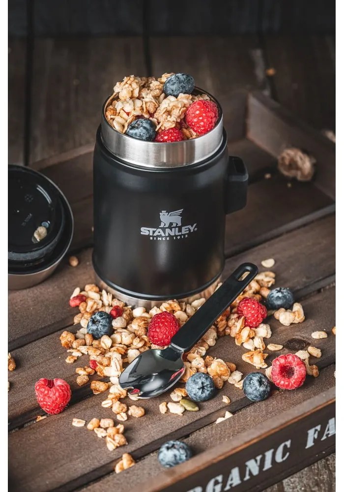 Czarny termos na jedzenie ze stali nierdzewnej 400 ml Legendary Classic Black – Stanley