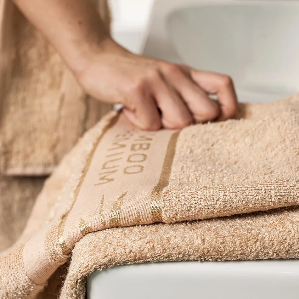 4Home Komplet Bamboo Premium ręczników beżowy