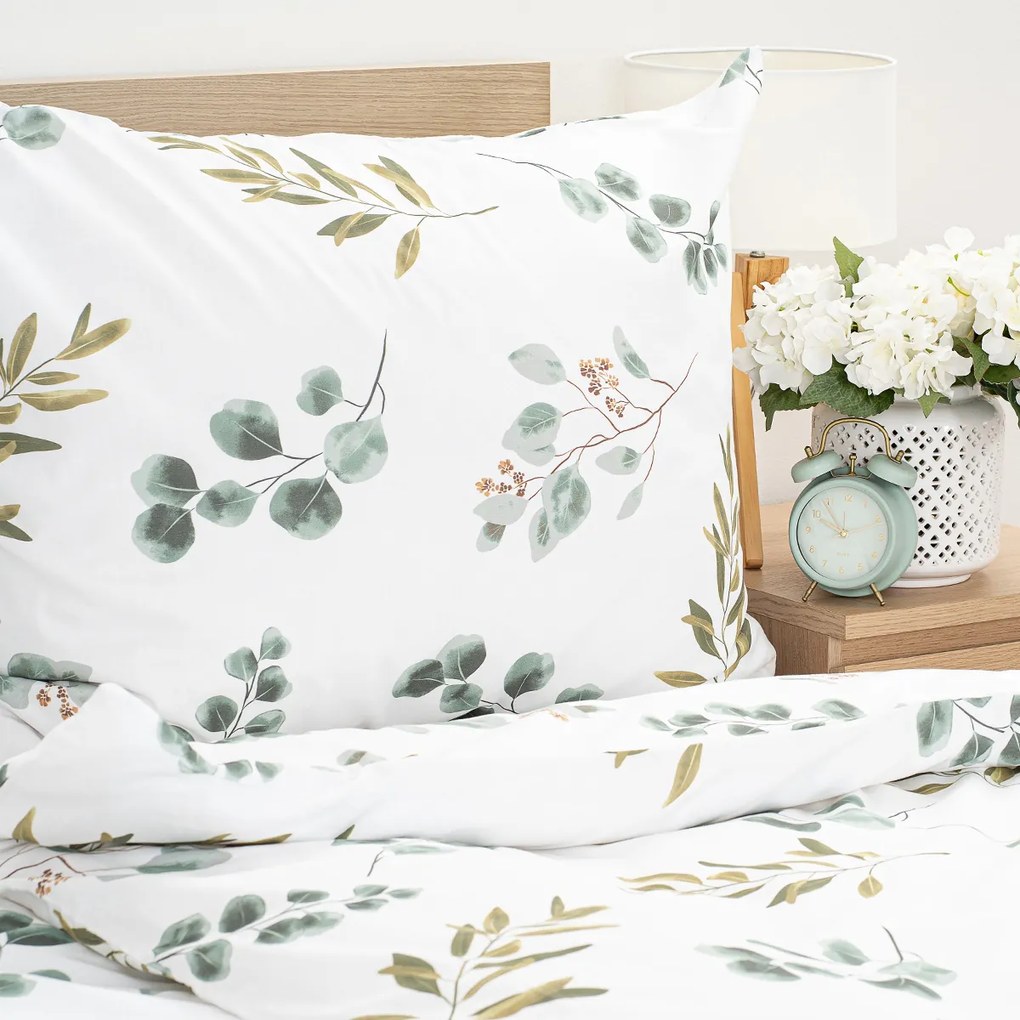 4Home Pościel bawełniana Eucalyptus, 140 x 220 cm, 70 x 90 cm