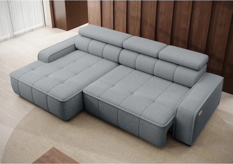 THIAGO S MINI z elektryczną regulacją siedziska Lewostronny w tkaninie SERENO 692 WERSAL