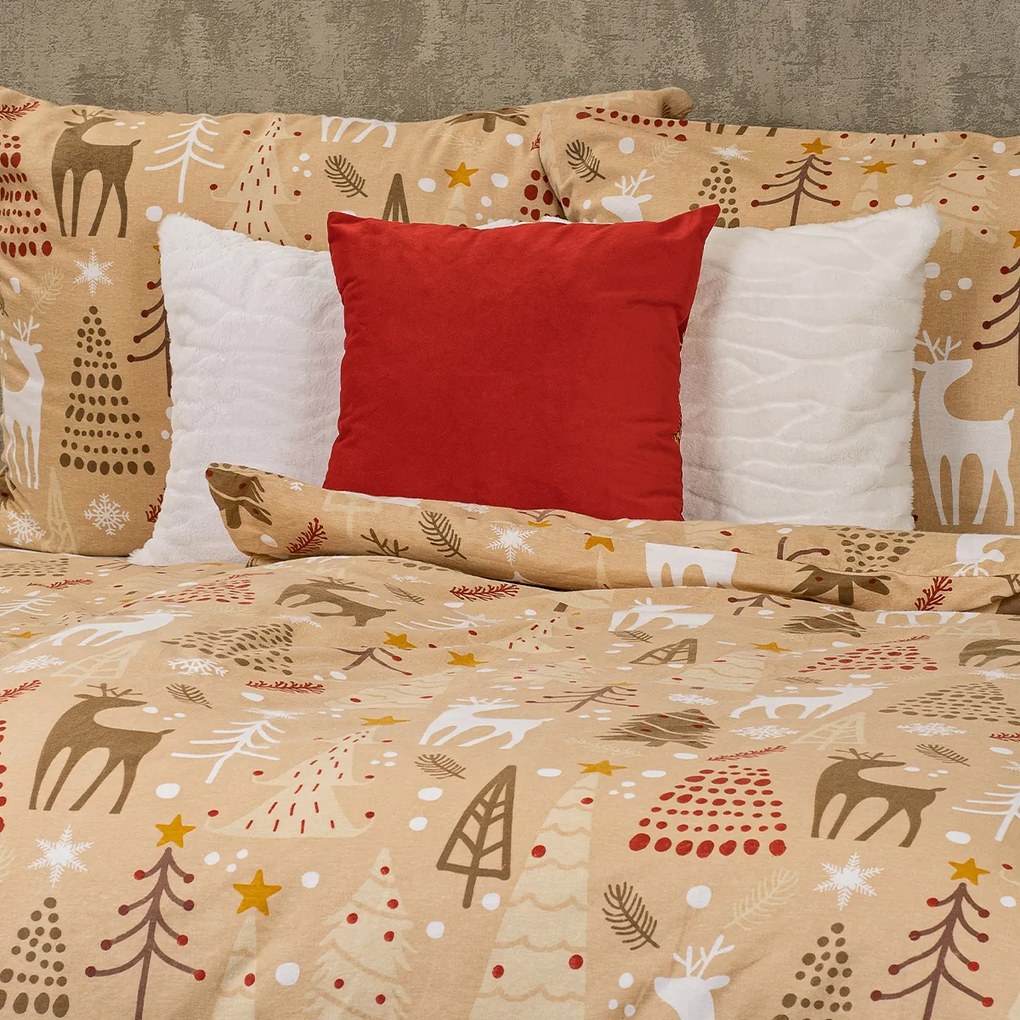 4Home Pościel flanelowa Festive, 140 x 200 cm, 70 x 90 cm, 140 x 200 cm, 70 x 90 cm