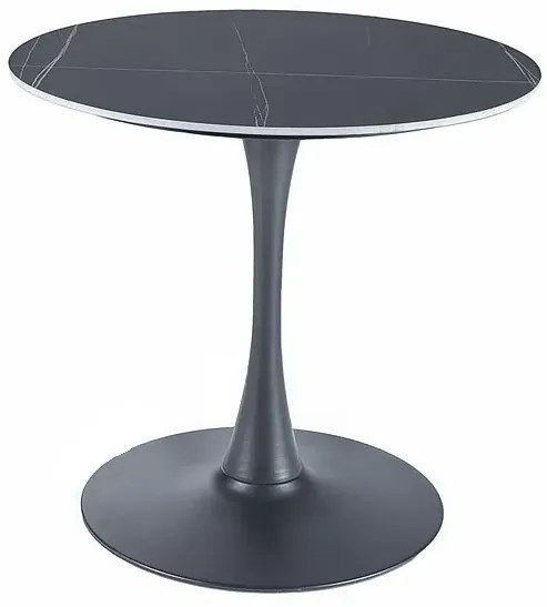 STÓŁ ESPERO CZARNY MAT/CZARNY  FI 80 SIGNAL