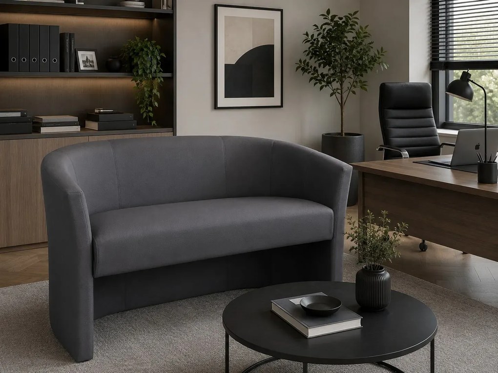 Sofa CLUB tapicerowana tkaniną Eko-skóra elegancka sofa do salonu i gabinetu : Kolor tkaniny - EKO-SKÓRA - 23D, Typ tkaniny - Eko-skóra