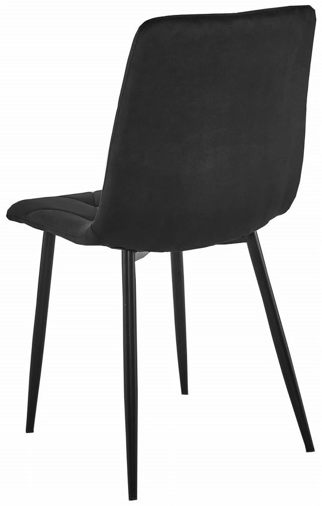 Zestaw stół NP 120x80 Craft Czarny + 4 krzesła LIBRA czarne