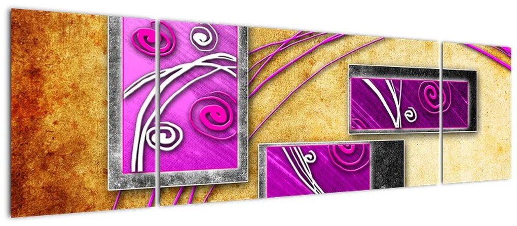 Obraz abstrakcji (170x50 cm)
