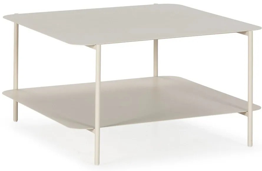 Kremowy metalowy stolik 70x73 cm Beatrix – MOME