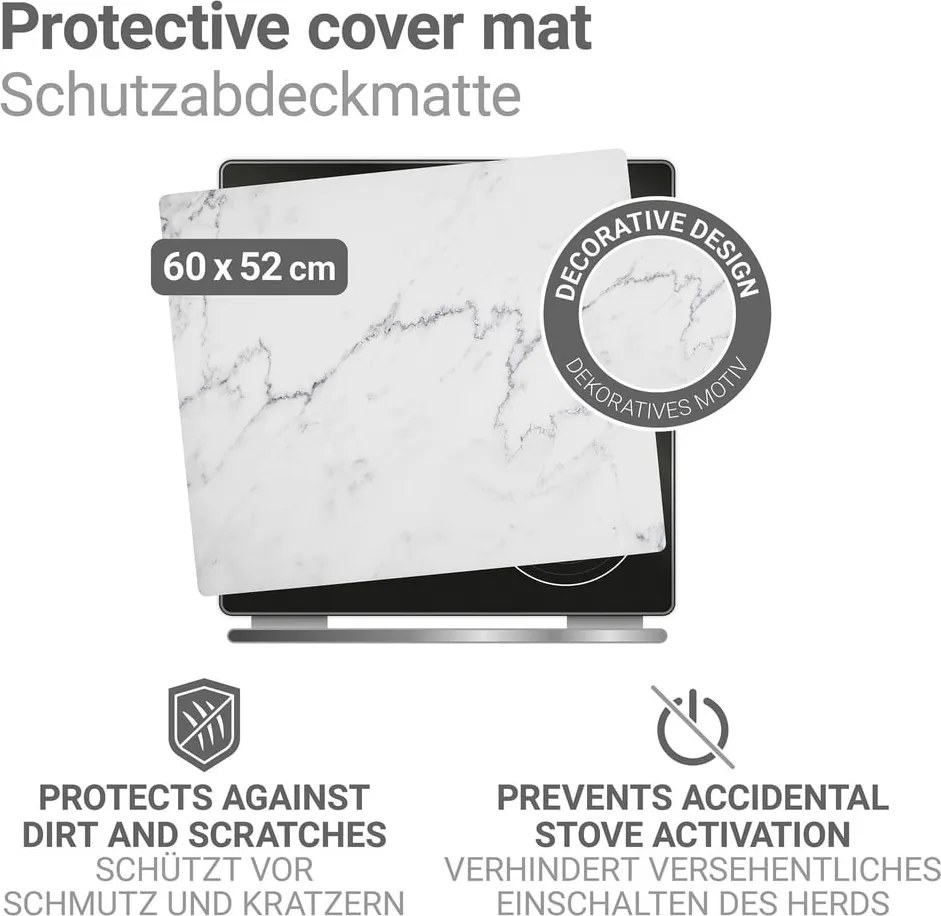Płyta ochronna na kuchenkę z PVC 60x52 cm Marble – Wenko