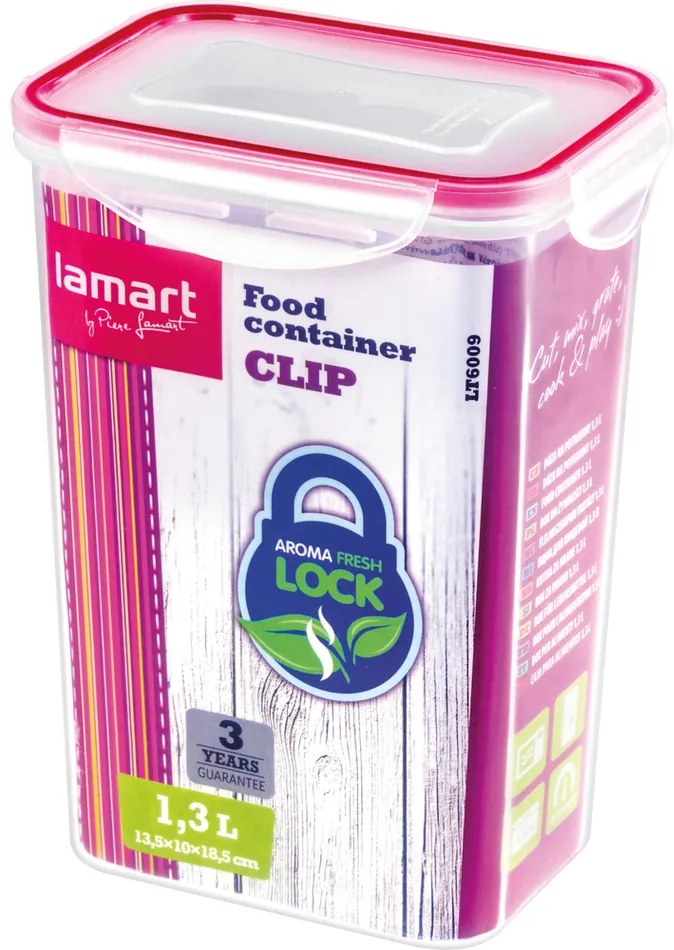 Lamart LT6009 Pojemnik Clip, 1,3 l, 1,3 l