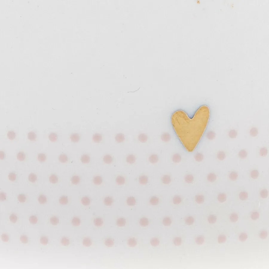 Porcelanowy kubek Złote serce 100 ml