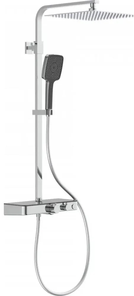 Schütte 60531 - Zestaw prysznicowy z baterią termostatyczną OCEAN l. chrom/antracyt