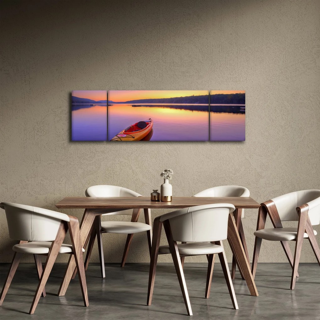 Obraz - Kajak na jeziorze (170x50 cm)