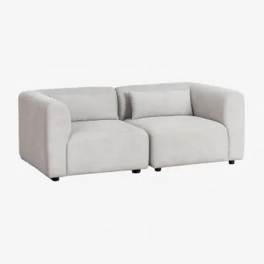 Sofa Modułowy 2-częściowy Fogler Tkaniny Jasnoszary - Sklum