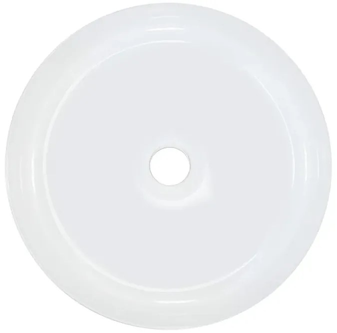 Biała Okrągła Umywalka Ceramiczna Na Blat K6-M41