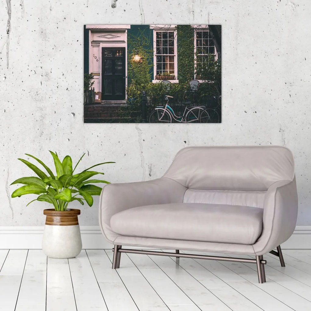 Obraz - W domu z przejażdżki (70x50 cm)