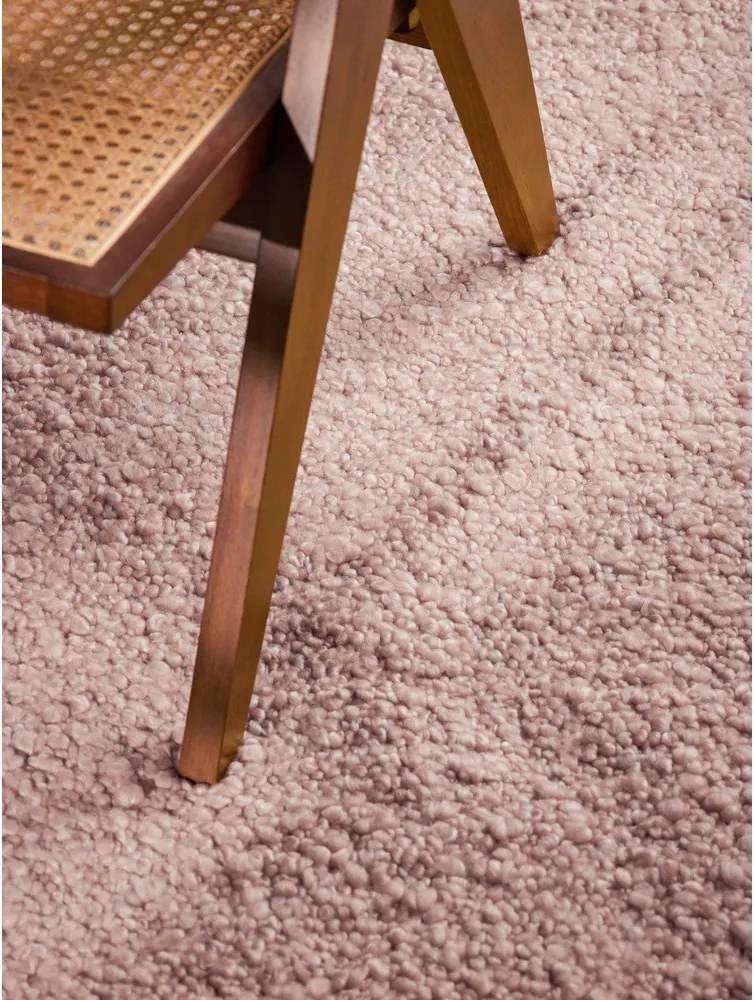 Szaroróżowy dywan z materiału bouclé tkany ręcznie 120x170 cm Notting Hill Portobello – Ted Baker