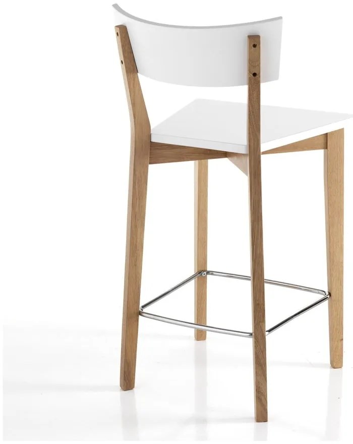 Białe/naturalne hokery zestaw 2 szt. 94 cm Kyra – Tomasucci