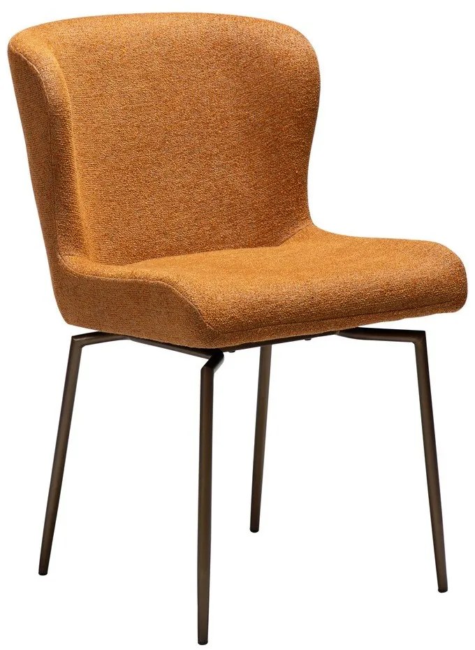 Brązowe tapicerowane krzesło Glam – DAN-FORM Denmark