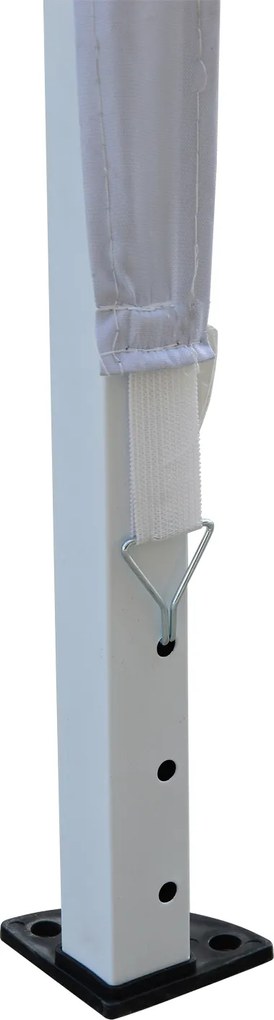 Outsunny Pawilon Składany 3x3m Stal Oxford Ochrona UV Imprezy Ogrodowe Biały | Aosom PL