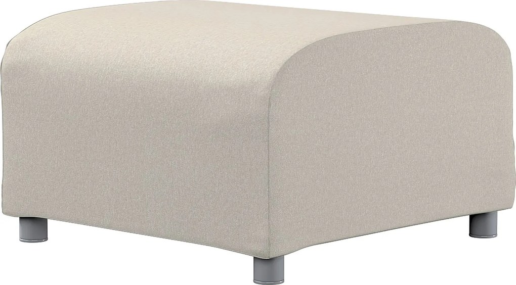 Pokrowiec na podnóżek Klippan kolor beżowy tkanina strukturalna