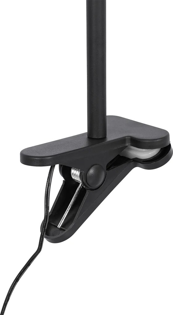 Czarny wentylator stołowy z LED 2700K - Dores