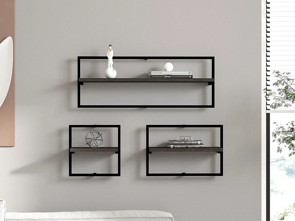 Półka ścienna Yeso-Antracyt