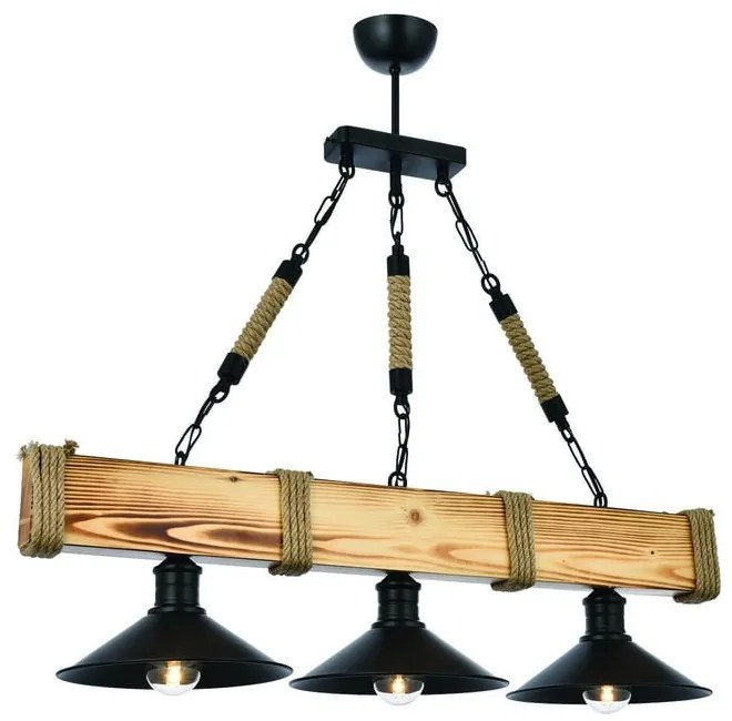 Jasnobrązowa lampa wisząca z metalowym kloszem Kütük Yanık – Opviq lights