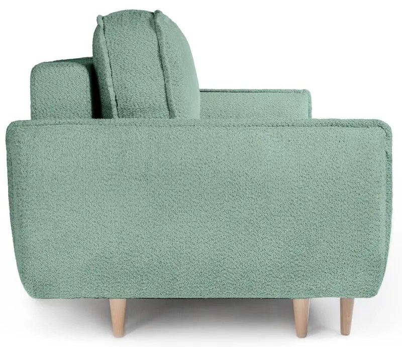 Zielona rozkładana sofa z materiału bouclé 215 cm Patti – Bonami Selection