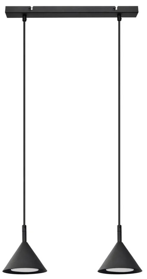 Żyrandol na lince ETNA 2xGX53/15W/230V czarny