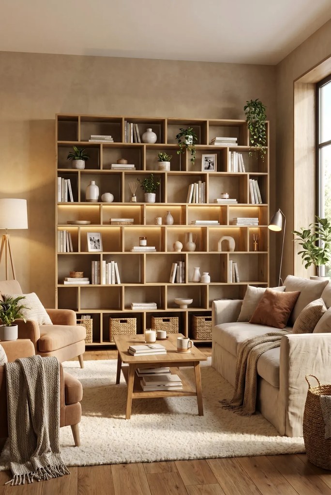 Ogromny regał na książki biblioteczka dąb artisan W0-B06