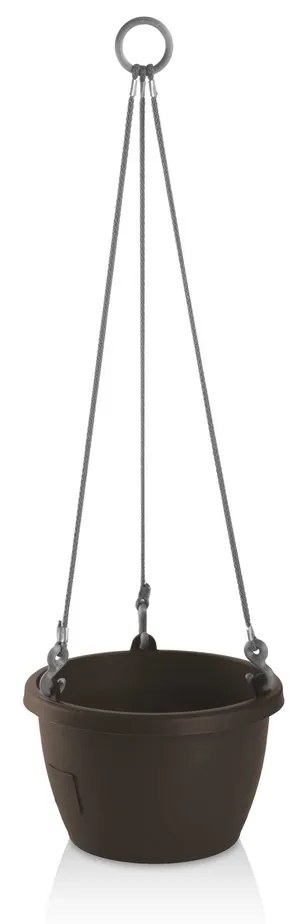 Gardenico Doniczka samonawadniająca wisząca Marina brązowy, śr. 25 cm, śred. 25 cm