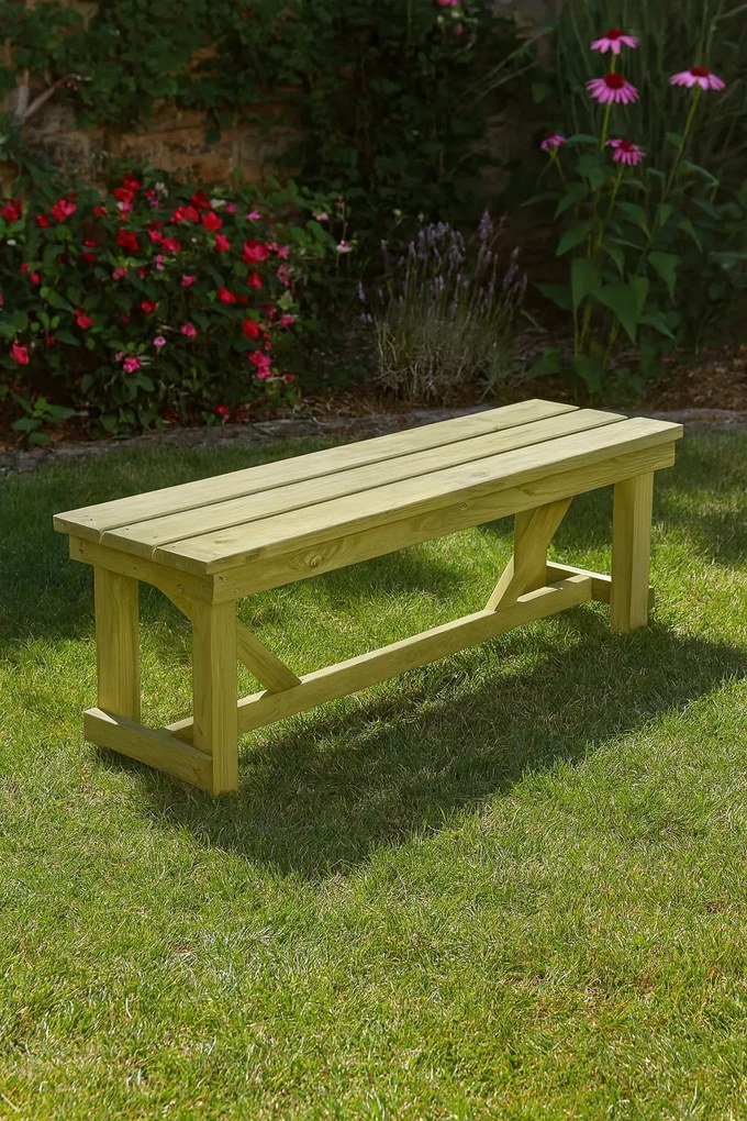 Zielona Drewniana Ławka Ogrodowa B0-Z53