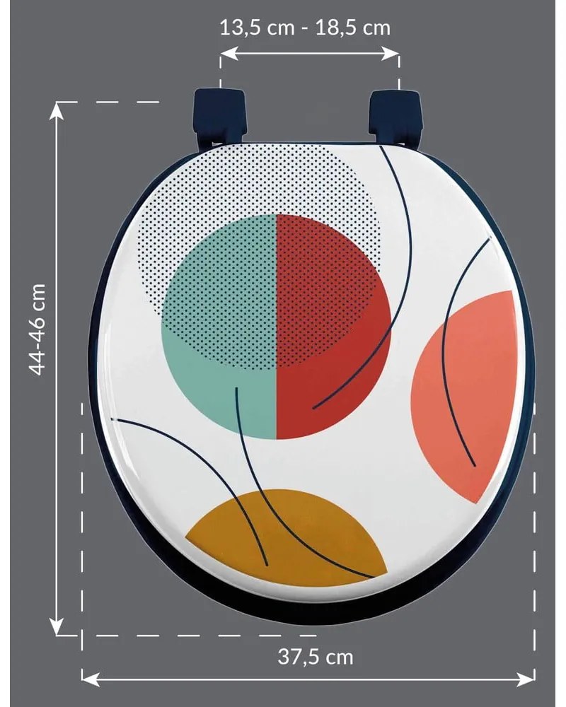 Deska sedesowa 37 x 47 Color pop – douceur d'intérieur