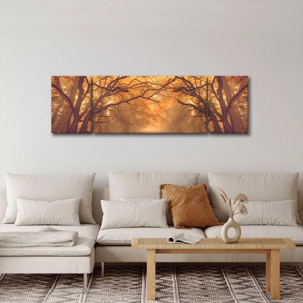 Obraz drogi w jesiennym krajobrazie (170x50 cm)