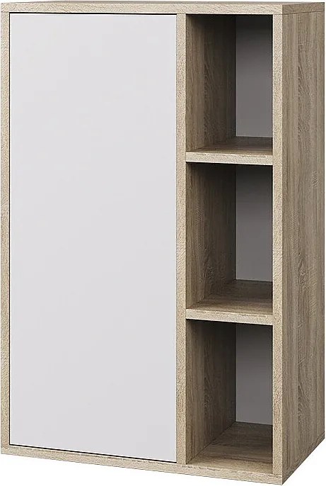 Półka ścienna sonoma/biały 50.1x28.3x78.4 berno