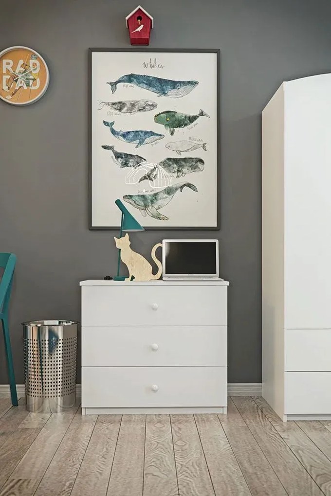 Komoda dla dziecka z trzema szufladami G3-A45