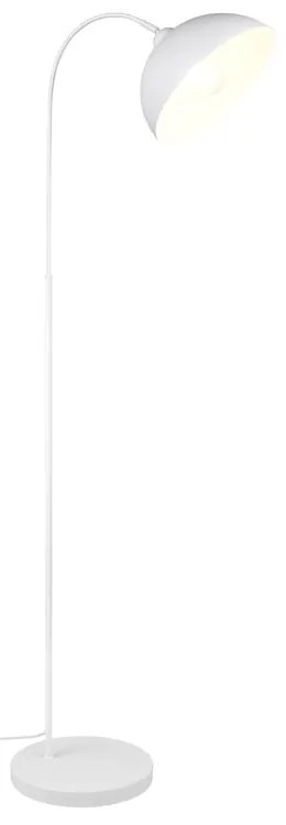 Biała lampa stojąca z metalowym kloszem (wysokość 170 cm) Sierra – Trio
